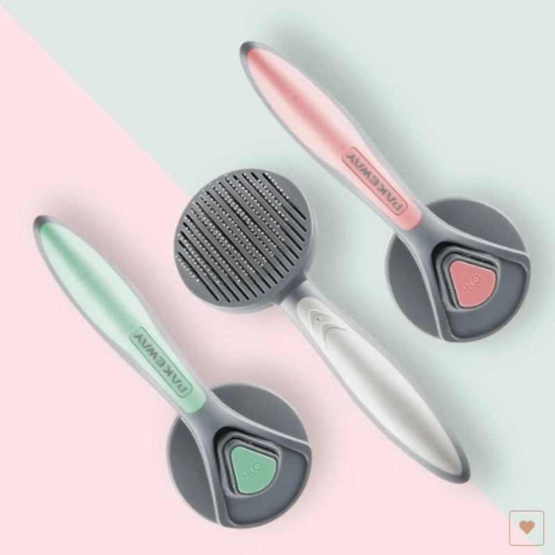 Self-Cleaning Pet Grooming Brush for Cats & Dogs
