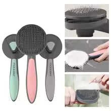 Self-Cleaning Pet Grooming Brush for Cats & Dogs