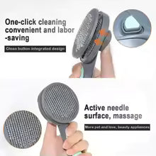 Self-Cleaning Pet Grooming Brush for Cats & Dogs
